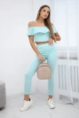 Set mit Rüschen mint