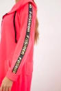 Sweatshirt mit Reißverschluss am Rücken rosa neon
