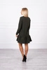 Dress with a flounce khaki