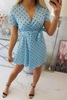 Dotted dress blue