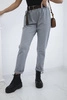 Punto trousers with belt grey