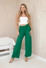 Wide-leg trousers dark green