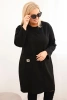 Plus Size women's dress butter with a pocket and 3/4 sleeve black