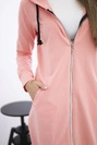 Kapuzensweatshirt lachsfarben