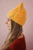 Cap with fleece Rabbid K237 mustard
