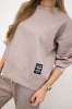 Set butterweicher Stoff Sweatshirt + Hose beige melange
