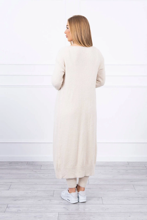 Beigefarbener Alpaka-Pullover