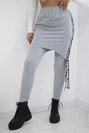 Hose/Anzug mit Selfie-Beschriftung grau