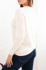 Women's sweater made of baby alpaca with long sleeves ecru