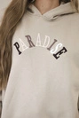 Cotton set with embroidered inscription Paradise light beige