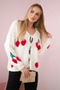 Cherry tied sweater beige