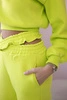 Insulated set with a short sweatshirt pistachio
