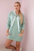 Dress with hood Oversize dark mint