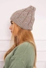 Fleecová čepice Melisa K241 beige+grey