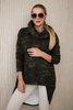Mikina s dlhým chrbtom camo khaki+zelená