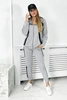Sports set with stripes gray