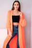 Lange Strickjacke neonorange