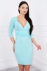 Dress fitted with a cut under the bust mint