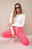 Cotton pants pink neon