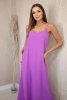 Long dress with straps light fillet