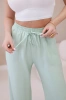 Viscose wide-leg trousers light mint