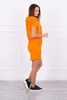 Tied dress with hood orange