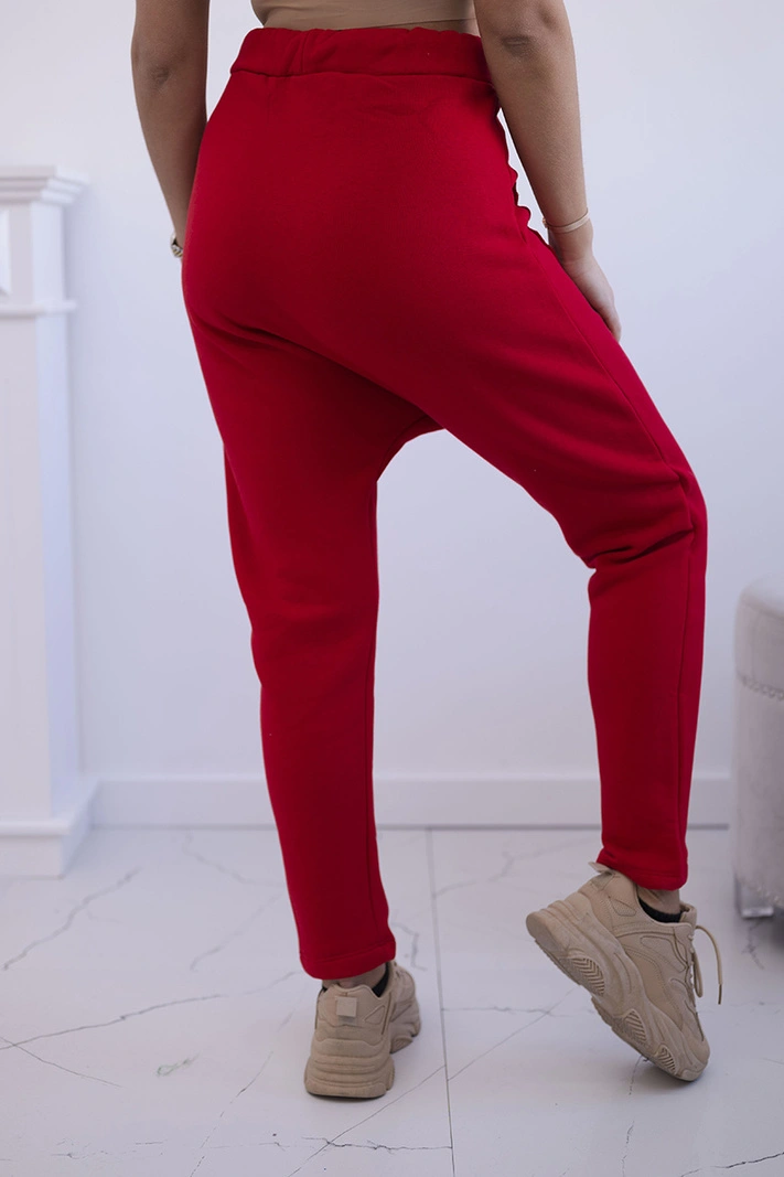 Baggy-Hosen-Set rot