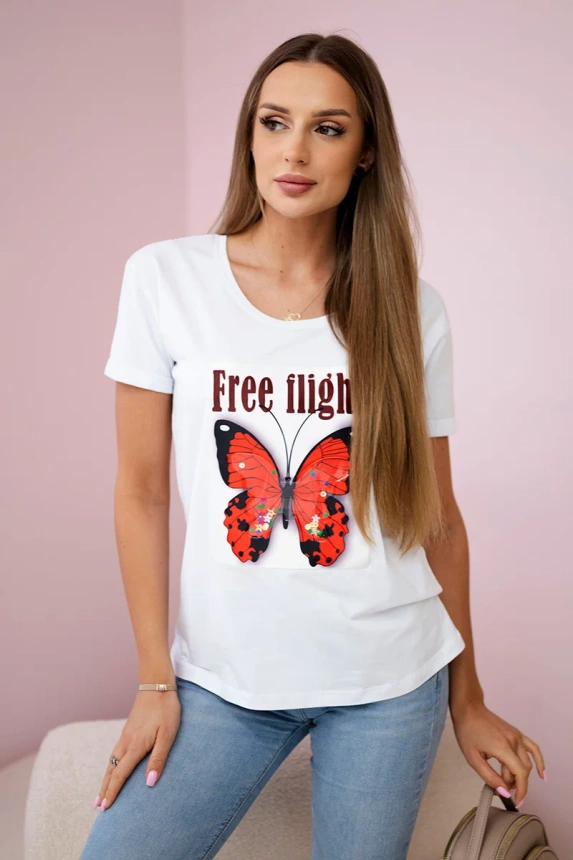 Free Flight Bluse weiß