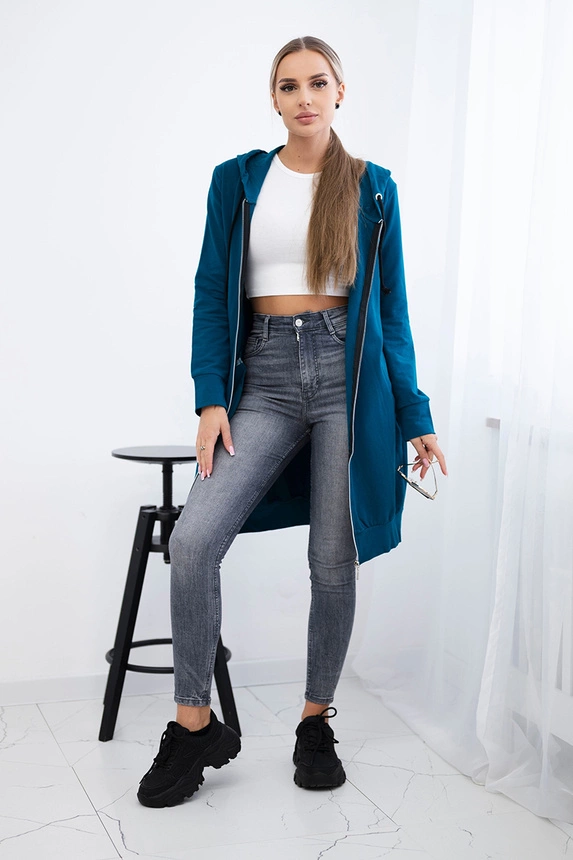 Mikiny s kapucňou a kapucňou námorná