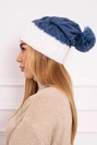 Czapka z polarem Milano K203 jeans+ecru