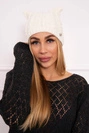Čapica s fleece Rabbid K237 ecru