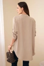 Bluse mit längerem Rücken fango