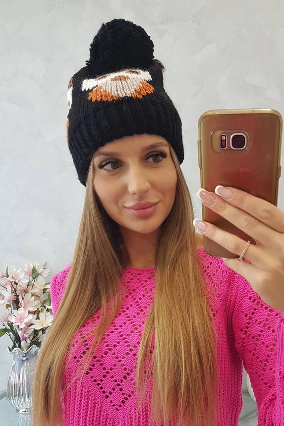 Moteriška kepurė Owl K340 black