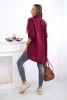 Cotton muslin shirt burgundy
