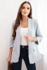 Women's unbuttoned blazer with lining S/M gray