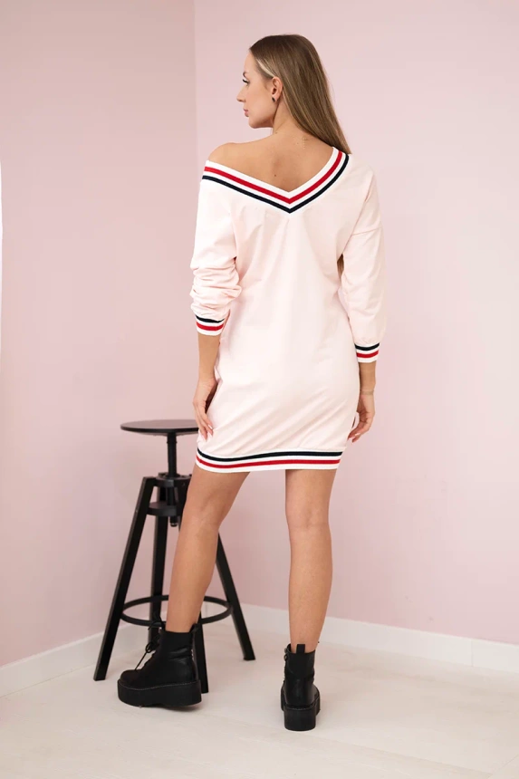 Suknelė su iškirpte Paris powder pink