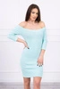Dress fitted - ribbed mint