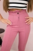 Creased trousers dark pink