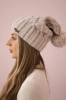 Cap with fleece Milano K203 light beige
