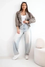 Women's cotton cover-up with ruching and tie detail fango