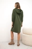 Hooded dress khaki