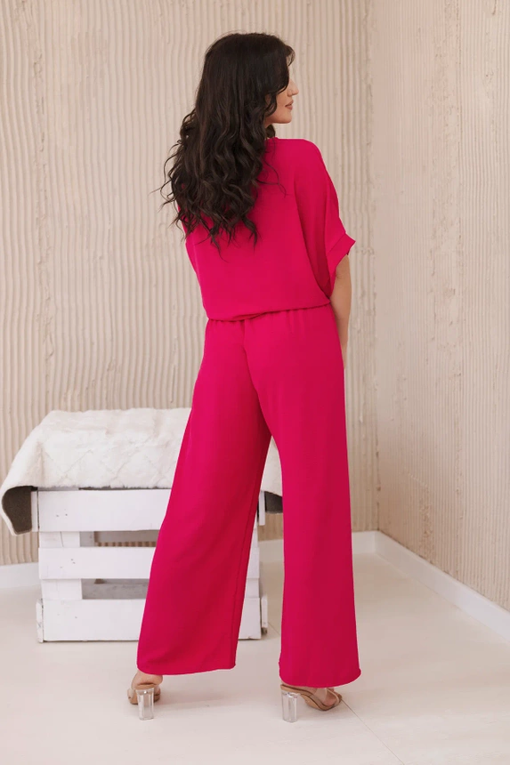 Bluse und Hosenset fuchsia