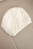 Women's winter hat with decorative braid and classic style K372 white