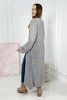 Sweater long cardigan dark gray