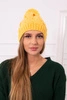 Cap with fleece Stefania K278 yellow