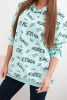 Sweatshirt mit Schriftzug mint