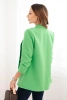Women's unbuttoned blazer with lining S/M light green