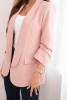 Women's unbuttoned blazer with lining S/M powder pink