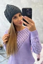 Dámská čepice Kalina K362 tmavě šedá