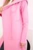 Cape with a loose hood pink